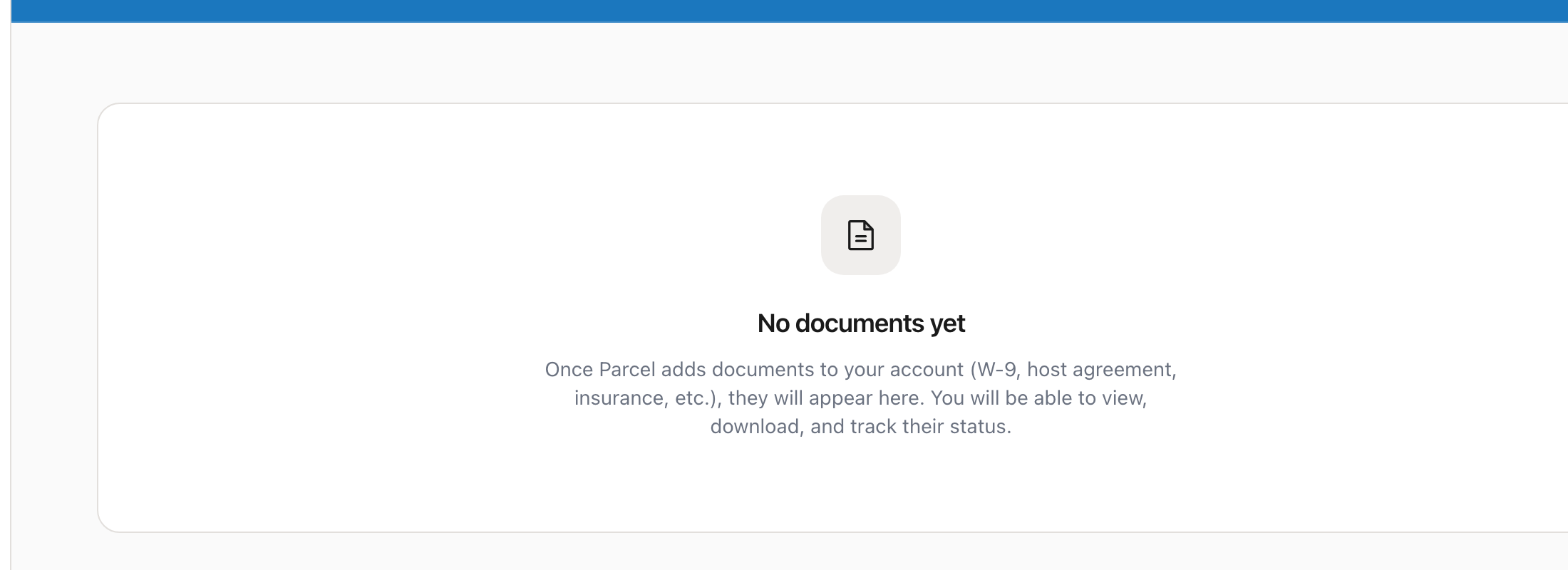 Document signing status indicators showing pending and completed
