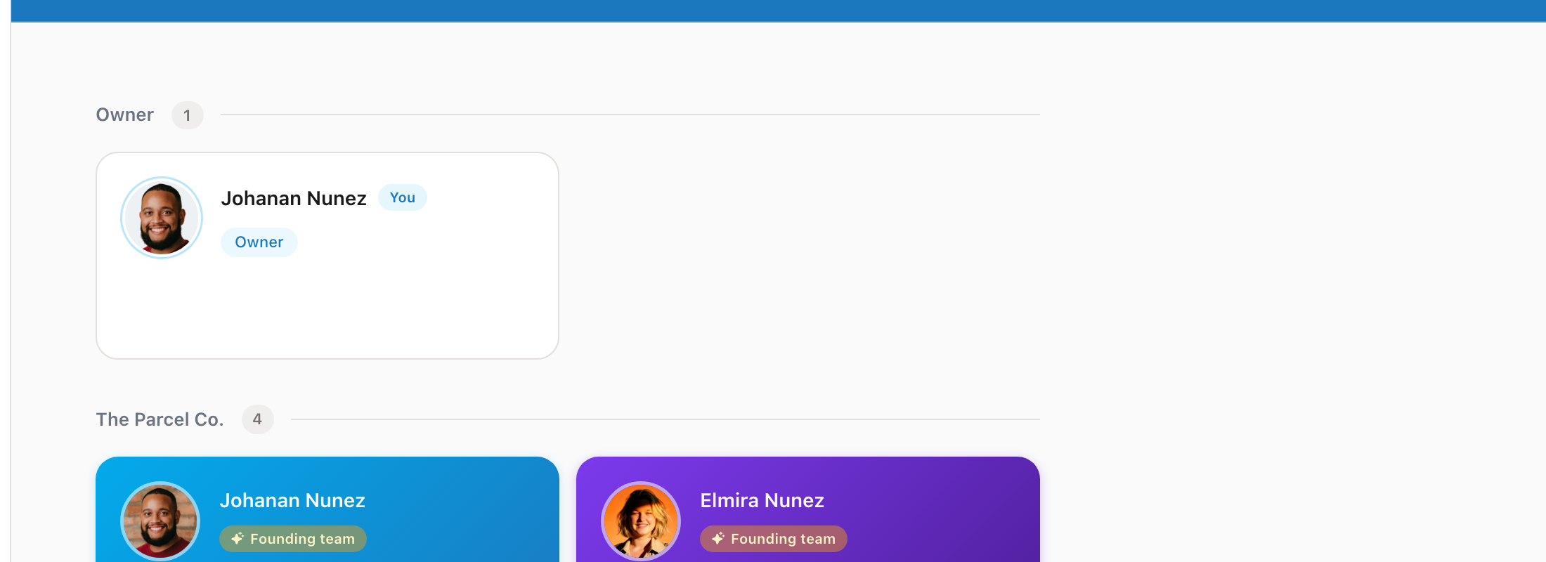 Invite form for adding co-owners to your property