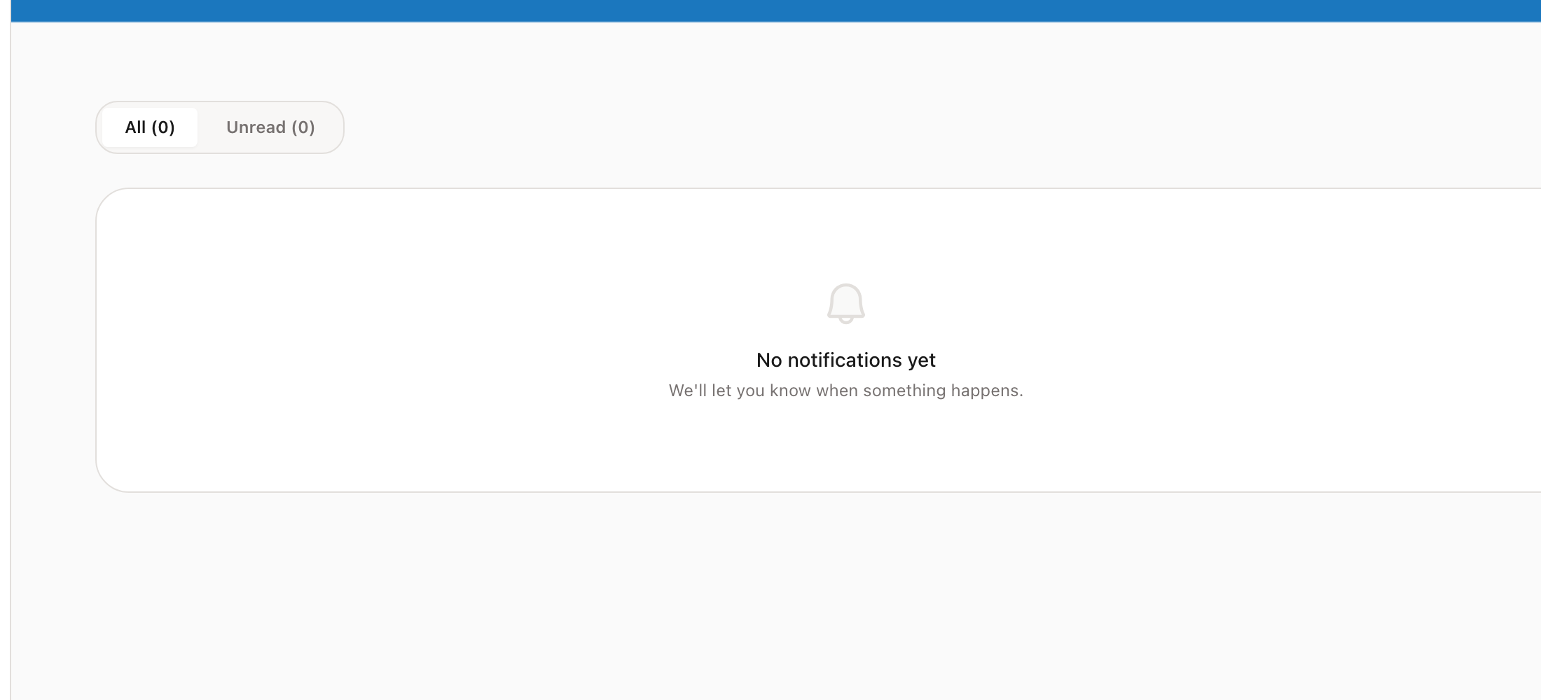 Notification details with read and unread indicators