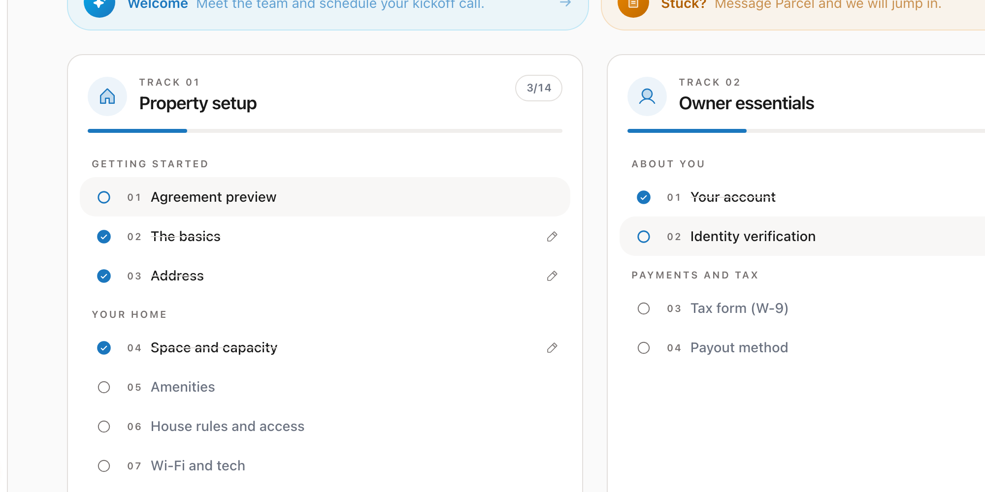 Agreement preview and signing during onboarding